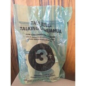 Taco Bell Talking Chihuahua Plush Dog New Working "Yeah, Drop The Chalupa"